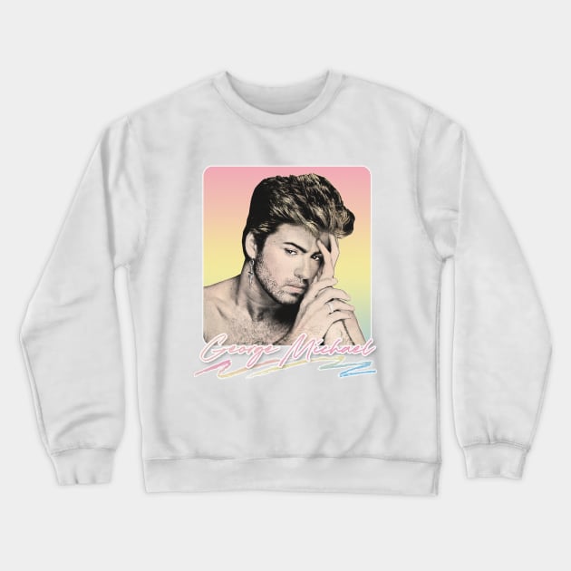 George Michael // Faded Vintage Look // Original Design Crewneck Sweatshirt by DankFutura